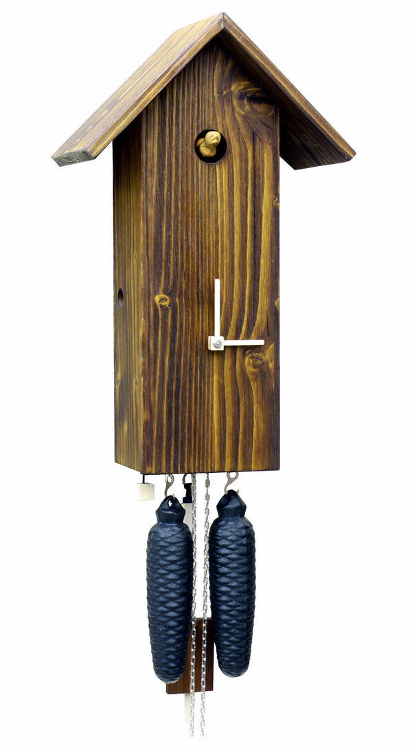 'Bird House' Modern Art Style Cuckoo Clock 8 day movement (Green) by