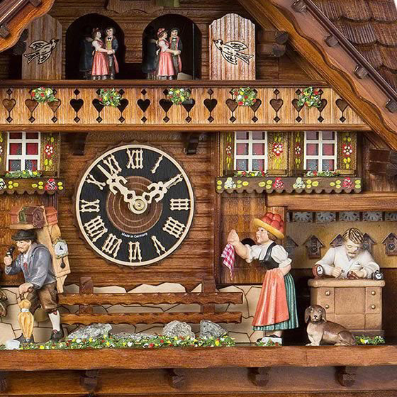 Chalet 8-day '2006 winner cuckoo clock of the year' musical cuckoo clo ...