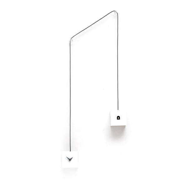 'TuTu' Cuckoo Clock (White) by Progetti Cuckoo Collections