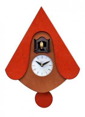  Cuckoo Clock - 'Cucu New W' Cuckoo Clock (Orange) by Pirondini - Cuckoo Collections