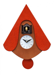  Cuckoo Clock - 'Cucu New W' Cuckoo Clock (Orange) by Pirondini - Cuckoo Collections