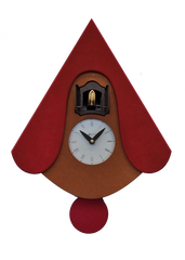  Cuckoo Clock - 'Cucu New W' Cuckoo Clock (Red) by Pirondini - Cuckoo Collections