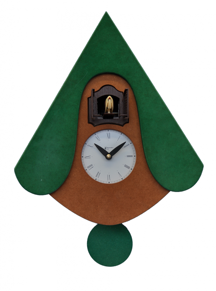  Cuckoo Clock - 'Cucu New W' Cuckoo Clock (Green) by Pirondini - Cuckoo Collections