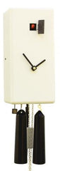  Cuckoo Clock - 'Classic Angular' Modern Art Style Cuckoo Clock 1 day movement (White) by Rombach & Haas - Cuckoo Collections