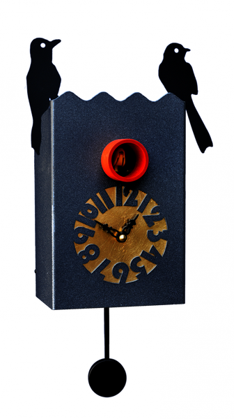  Cuckoo Clock - 'Cucu Duetto' Cuckoo Clock (Black) by Pirondini - Cuckoo Collections