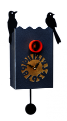  Cuckoo Clock - 'Cucu Duetto' Cuckoo Clock (Black) by Pirondini - Cuckoo Collections