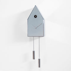  Cuckoo Clock - '24k' Cuckoo Clock (Silver Chrome) by Progetti - Cuckoo Collections