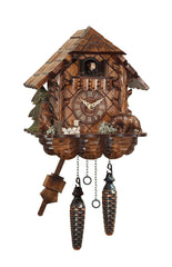 Chalet Style Black Forest 1-day cuckoo clock with bear 25.5 cm by Engstler