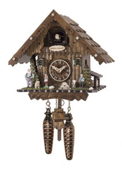  Cuckoo Clock - Chalet-style Black Forest battery-powered cuckoo clock "Heidi's Chalet" 22 cm by Engstler - Cuckoo Collections