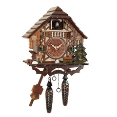 Chalet-style Black Forest battery-powered cuckoo clock with deer 24 cm by Engstler