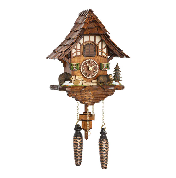  Cuckoo Clock - Chalet style quartz cuckoo clock with music 28 cm by Trenkle Uhren - Cuckoo Collections