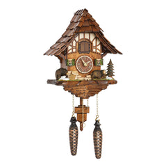  Cuckoo Clock - Chalet style quartz cuckoo clock with music 28 cm by Trenkle Uhren - Cuckoo Collections