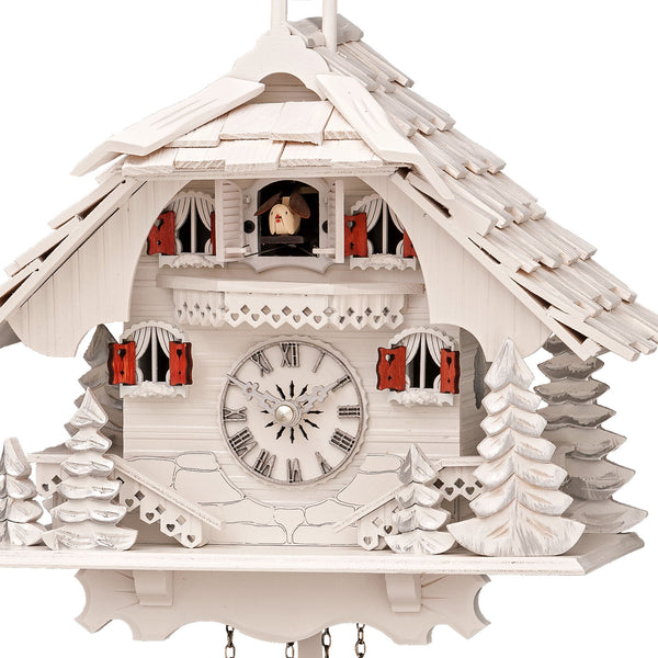 Chalet-style Black Forest battery-powered musical cuckoo clock 31 cm by Engstler