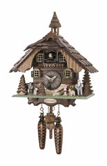  Cuckoo Clock - Chalet-style Black Forest battery-powered cuckoo clock "Heidi's Chalet" 31 cm by Engstler - Cuckoo Collections