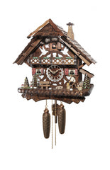 Chalet style 8-day Black Forest cuckoo clock with moving wood-chopper 43 cm by Engstler