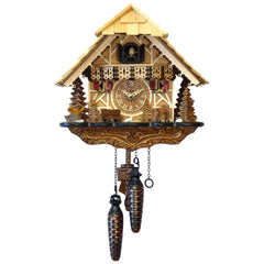 Chalet-style Black Forest battery-powered cuckoo clock with deer 25 cm by Engstler