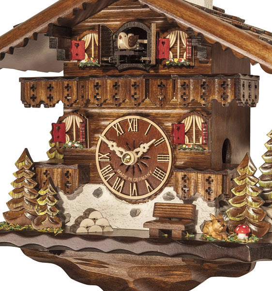  Cuckoo Clock - Chalet-style Black Forest battery-powered cuckoo clock 25 cm by Engstler - Cuckoo Collections