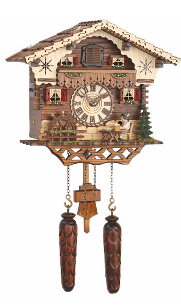  Cuckoo Clock - Chalet style quartz cuckoo clock with music beer drinker by Trenkle Uhren - Cuckoo Collections
