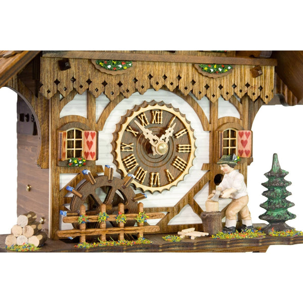  Cuckoo Clock - Chalet style quartz cuckoo clock with music wood-cutter 28 cm by Trenkle Uhren - Cuckoo Collections