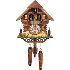  Cuckoo Clock - Chalet style quartz cuckoo clock with music turning dancers 30 cm by Trenkle Uhren - Cuckoo Collections