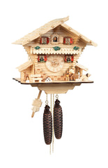 Chalet style 8-day Black Forest cuckoo clock with moving wood-chopper 30 cm by Engstler