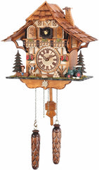  Cuckoo Clock - Chalet quartz musical cuckoo clock Black Forest house by Trenkle Uhren - Cuckoo Collections