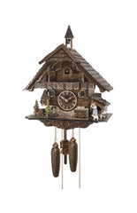 Chalet style 8-day Black Forest cuckoo clock with moving bell-ringer 42 cm by Engstler