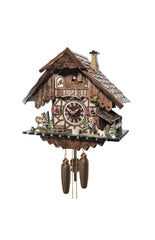 Chalet style 8-day Black Forest cuckoo clock with moving blacksmith 35 cm by Engstler