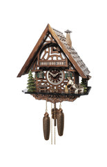 Chalet style 8-day Black Forest cuckoo clock with moving wood-chopper 33 cm by Engstler