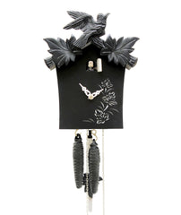  Cuckoo Clock - 'Traditional' Modern Art Style Cuckoo Clock 1 day movement (Black) by Rombach & Haas - Cuckoo Collections