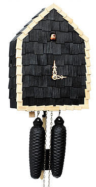  Cuckoo Clock - 'Free Bird' Modern Art Style Cuckoo Clock 8-day movement (Black) by Rombach & Haas - Cuckoo Collections