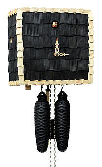  Cuckoo Clock - 'Cube' Modern Art Style Cuckoo Clock 8 day movement (Black) by Rombach & Haas - Cuckoo Collections