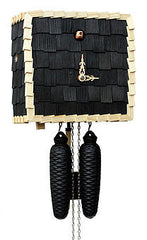  Cuckoo Clock - 'Cube' Modern Art Style Cuckoo Clock 8 day movement (Black) by Rombach & Haas - Cuckoo Collections