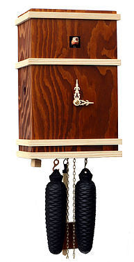  Cuckoo Clock - 'Modern Angular' Modern Art Style Cuckoo Clock 8 day movement (Dark Brown) by Rombach & Haas - Cuckoo Collections