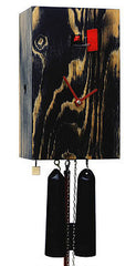  Cuckoo Clock - 'Modern Angular' Modern Art Style Cuckoo Clock 8 day movement (Black) by Rombach & Haas - Cuckoo Collections