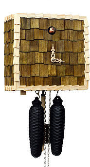  Cuckoo Clock - 'Cube' Modern Art Style Cuckoo Clock 8 day movement (Forest Green) by Rombach & Haas - Cuckoo Collections