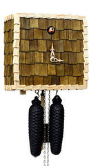  Cuckoo Clock - 'Cube' Modern Art Style Cuckoo Clock 8 day movement (Forest Green) by Rombach & Haas - Cuckoo Collections