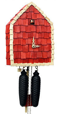  Cuckoo Clock - 'Free Bird' Modern Art Style Cuckoo Clock 8-day movement (Red) by Rombach & Haas - Cuckoo Collections