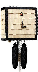  Cuckoo Clock - 'Cube' Modern Art Style Cuckoo Clock 8 day movement (Natural & Black) by Rombach & Haas - Cuckoo Collections