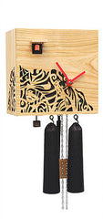  Cuckoo Clock - 'Cube' Modern Art Style Cuckoo Clock 8 day movement (Cherrywood) by Rombach & Haas - Cuckoo Collections