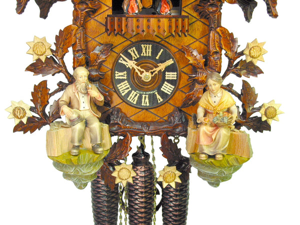  Cuckoo Clock - Carved 8-day musical 'End of Summer' cuckoo clock 49cm by August Schwer - Cuckoo Collections