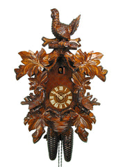  Cuckoo Clock - Carved 8-day cuckoo clock with Grouse 47cm by August Schwer - Cuckoo Collections