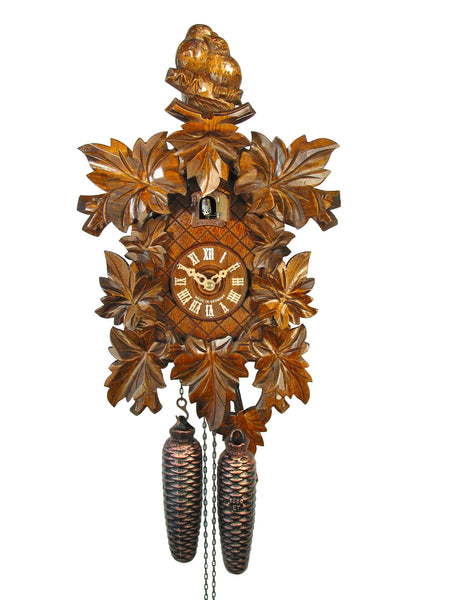  Cuckoo Clock - Carved 8-day Love Birds cuckoo clock 39cm by August Schwer - Cuckoo Collections