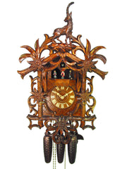  Cuckoo Clock - Carved 8-day Vines & Ibex cuckoo clock 57cm with music by August Schwer - Cuckoo Collections