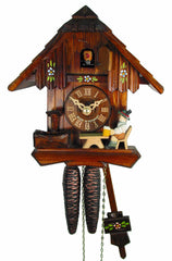  Cuckoo Clock - Chalet 1-day Beer drinker cuckoo clock 20cm by August Schwer - Cuckoo Collections
