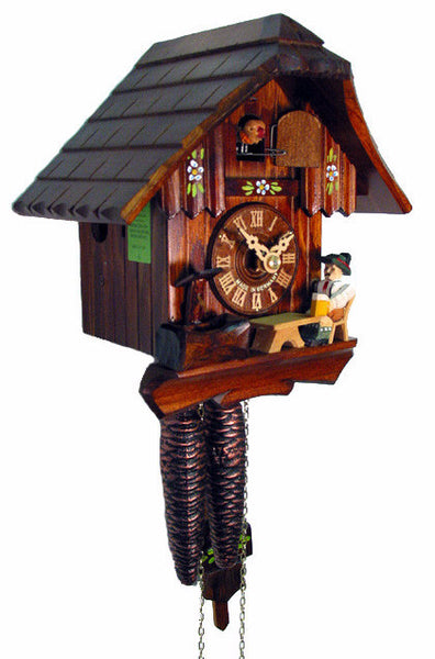  Cuckoo Clock - Chalet 1-day Beer drinker cuckoo clock 20cm by August Schwer - Cuckoo Collections