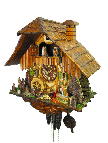  Cuckoo Clock - Chalet 1-day Boy Fetching Water cuckoo clock with music 35cm by August Schwer - Cuckoo Collections