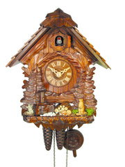  Cuckoo Clock - Chalet 1-day Groundhog cuckoo clock 26cm by August Schwer - Cuckoo Collections