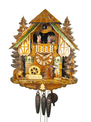  Cuckoo Clock - Chalet 1-day Hunter Heinrich cuckoo clock with music 35cm by August Schwer - Cuckoo Collections