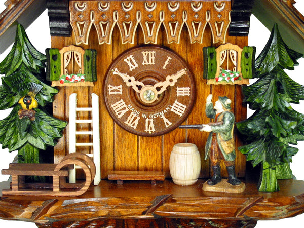  Cuckoo Clock - Chalet 1-day Hunter cuckoo clock 25cm by August Schwer - Cuckoo Collections
